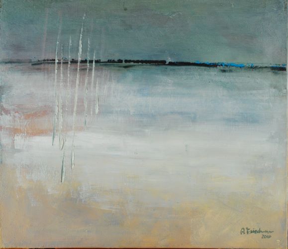 Seegras am nahen Ufer