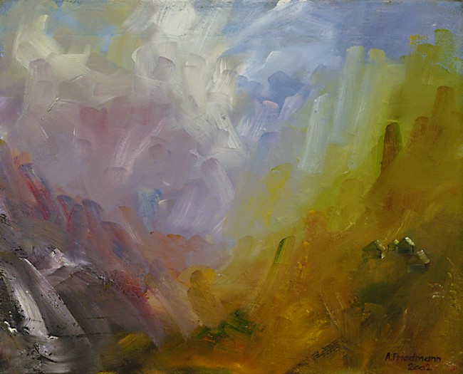 Almhütten im steilen Gelände