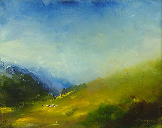 Die urigen Almhütten der Ursprungalm am Fuße der Steirischen Kalkspitze